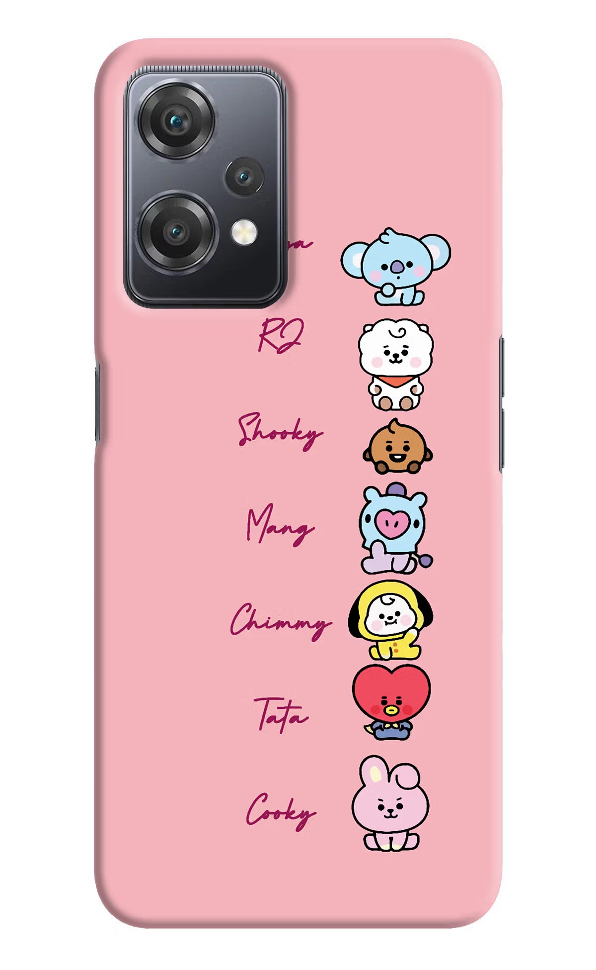 BTS names OnePlus Nord CE 2 Lite 5G Hard Case Back Cover by Casekaro