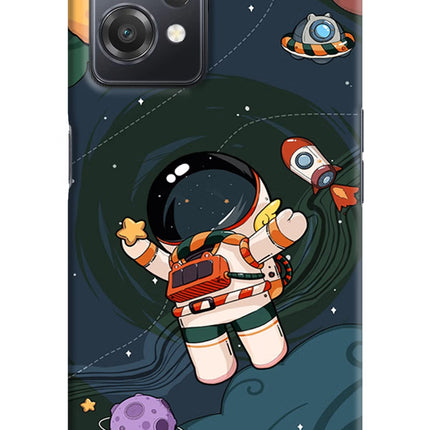 Cartoon Astronaut OnePlus Nord CE 2 Lite 5G Hard Case Back Cover by Casekaro