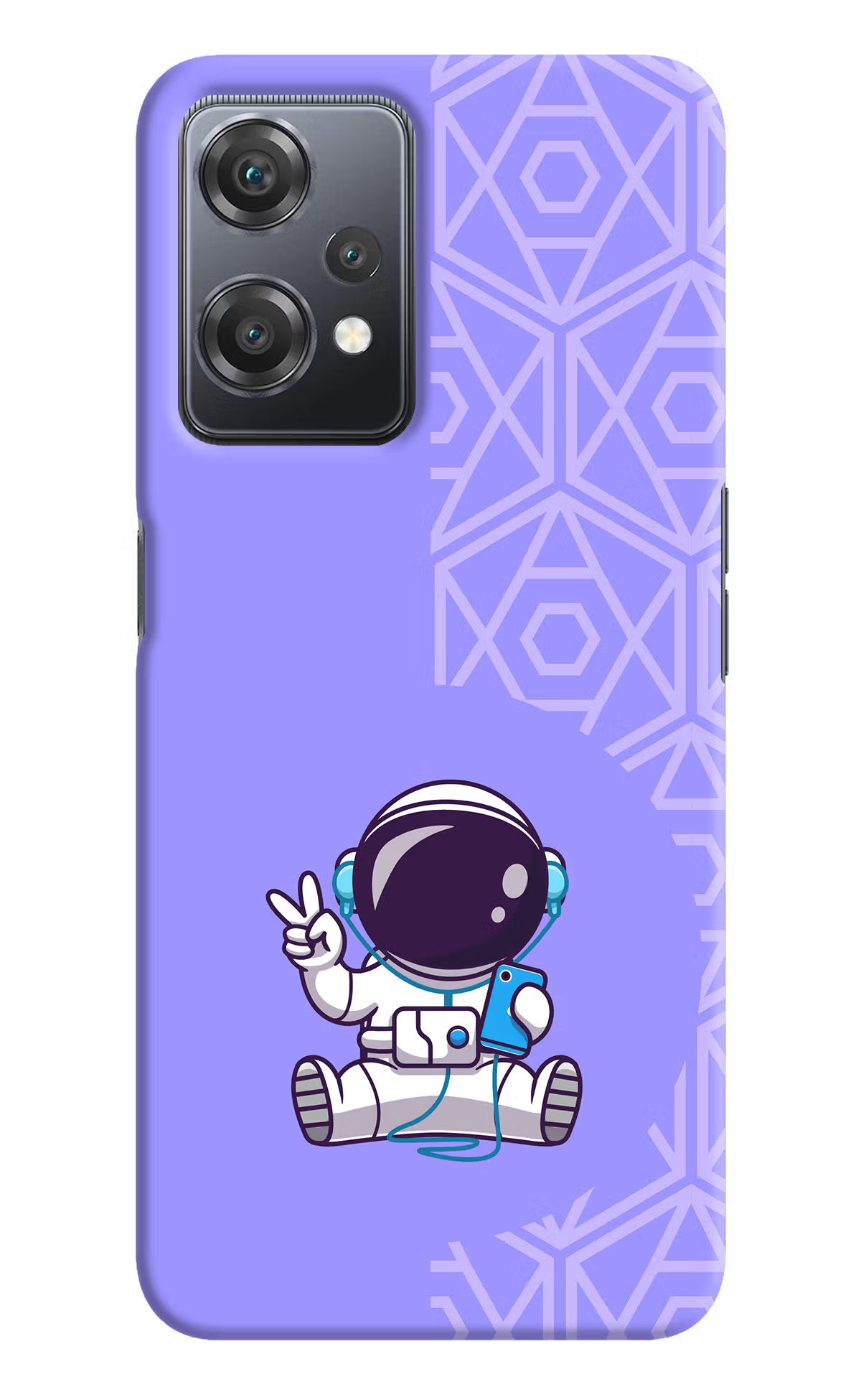 Cute Astronaut Chilling OnePlus Nord CE 2 Lite 5G Hard Case Back Cover by Casekaro