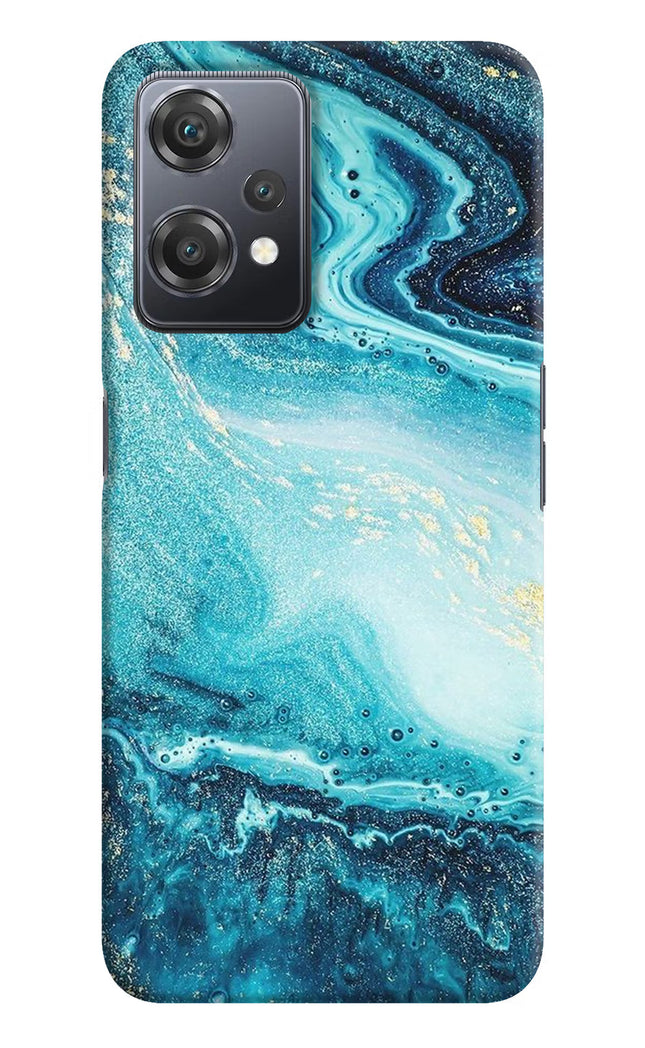 Blue Glitter Marble OnePlus Nord CE 2 Lite 5G Hard Case Back Cover by Casekaro