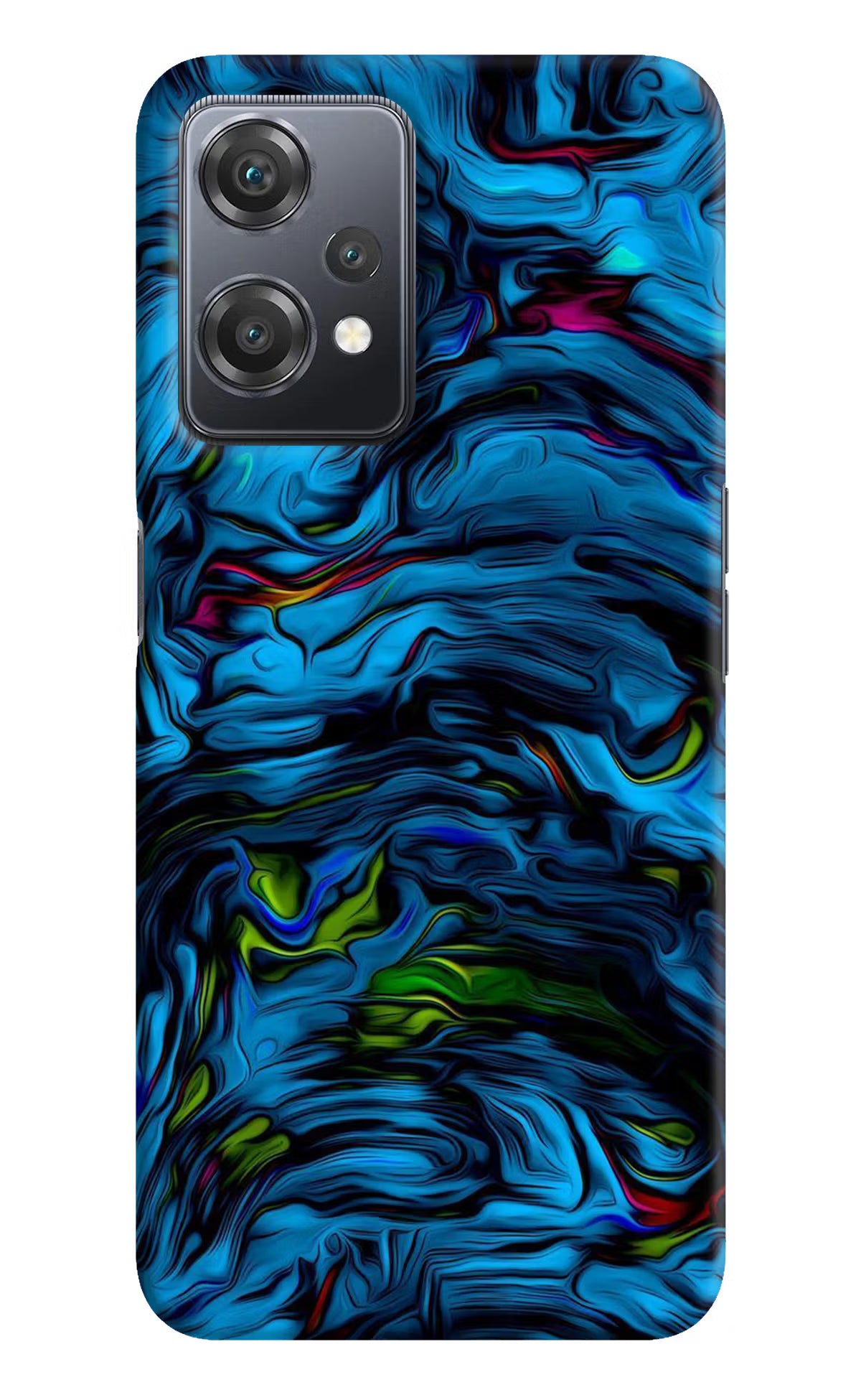 Dark Blue Abstract OnePlus Nord CE 2 Lite 5G Hard Case Back Cover by Casekaro