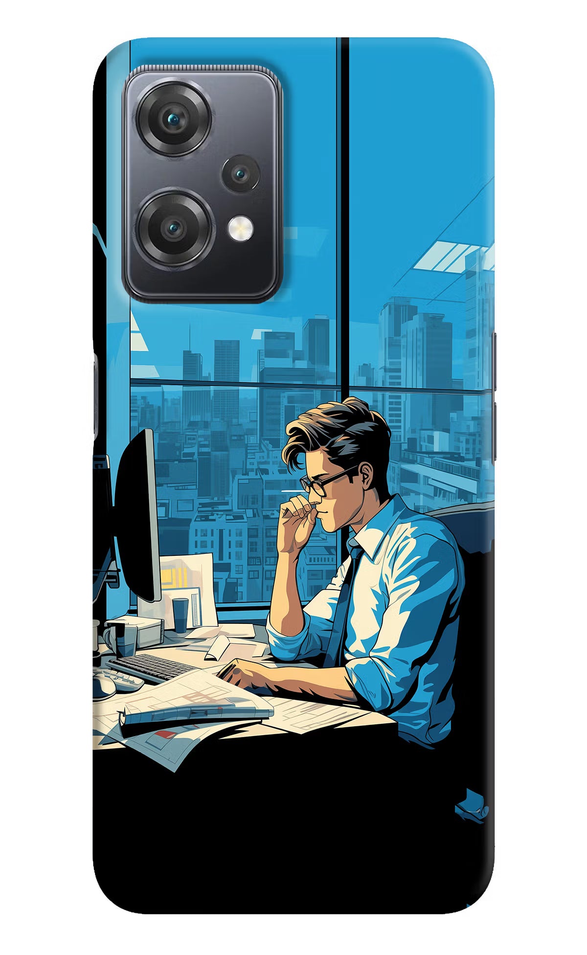 Focused Hustler (AI Generated) OnePlus Nord CE 2 Lite 5G Hard Case Back Cover by Casekaro