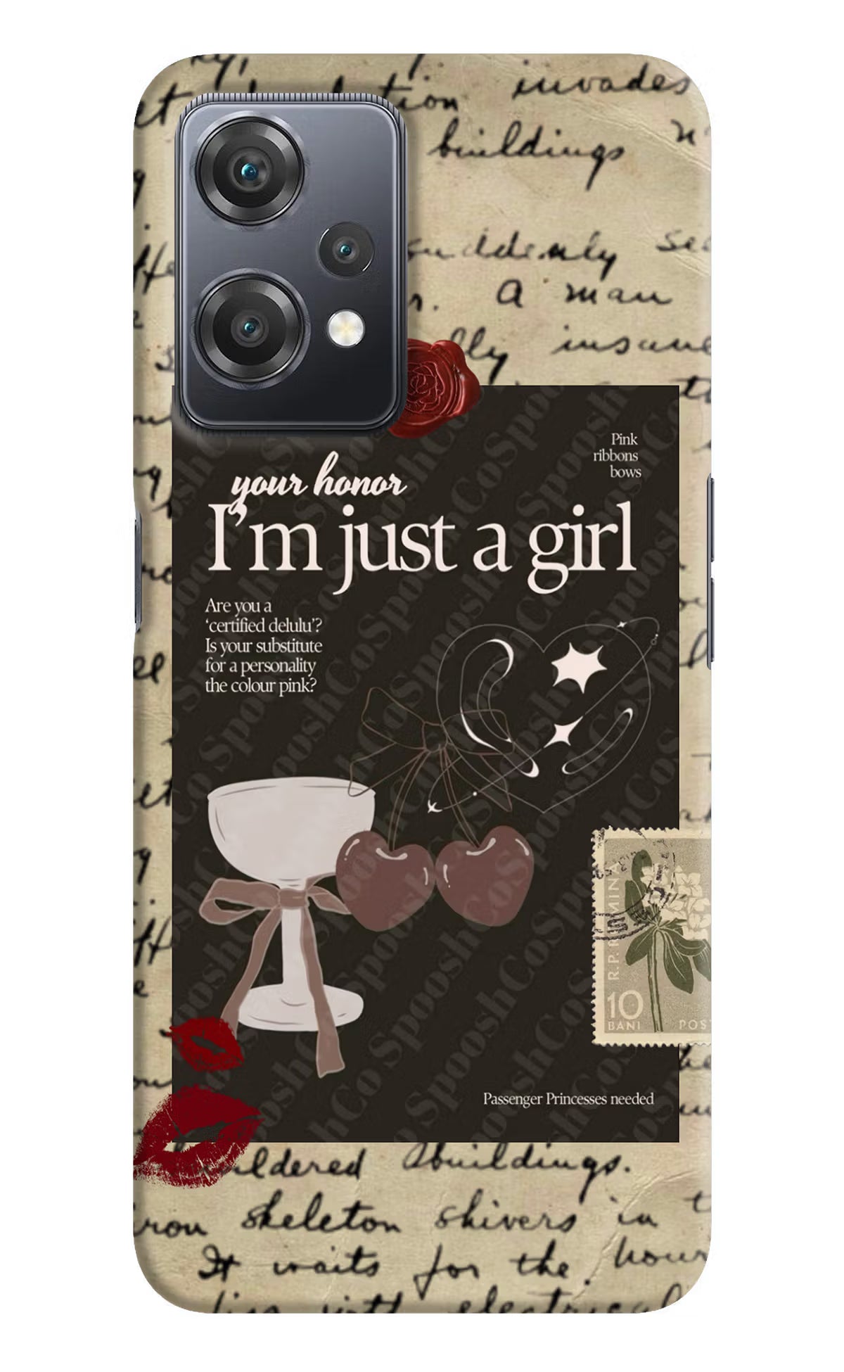 I am just a girl OnePlus Nord CE 2 Lite 5G Hard Case Back Cover by Casekaro