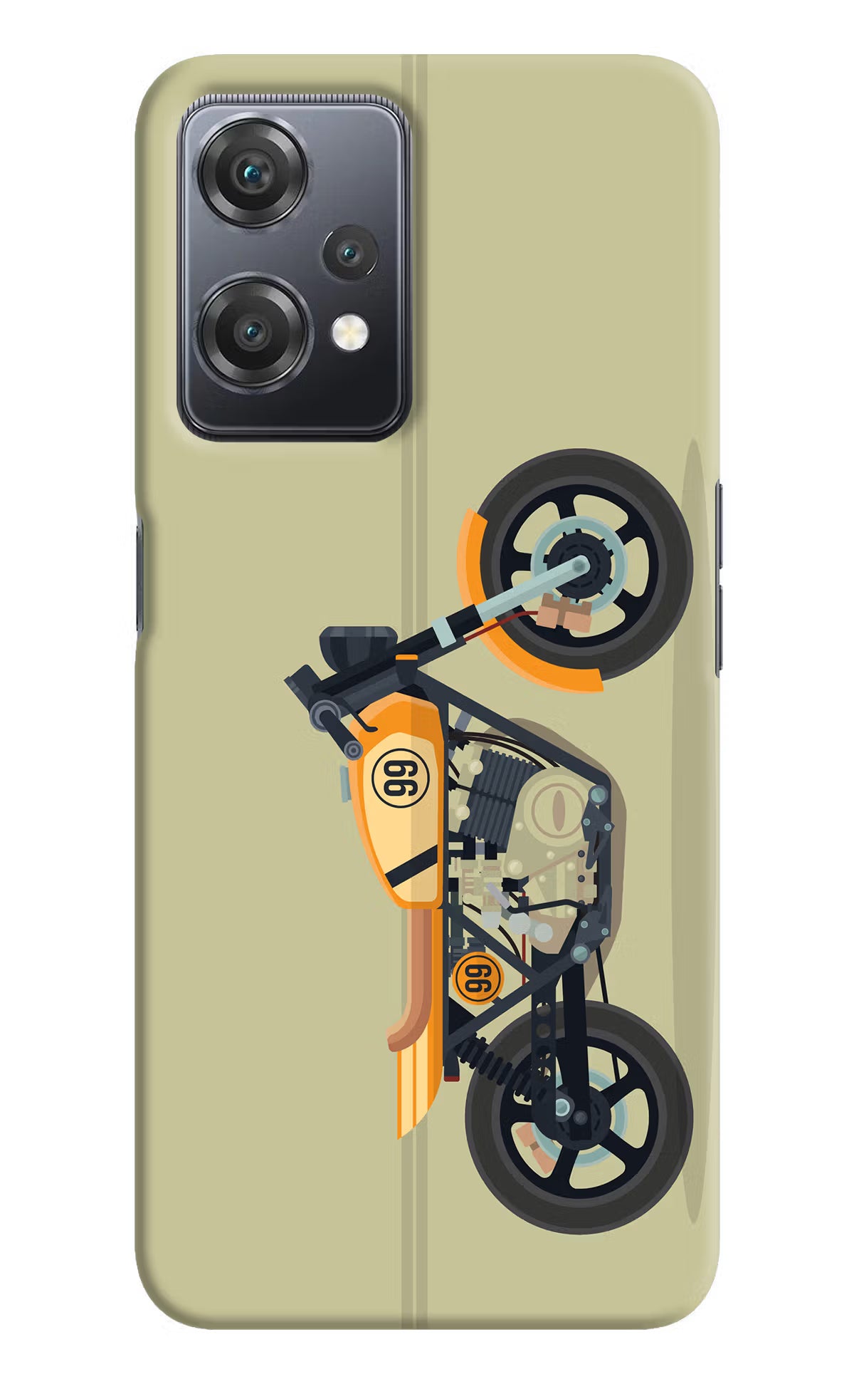Vertical Speedster OnePlus Nord CE 2 Lite 5G Hard Case Back Cover by Casekaro