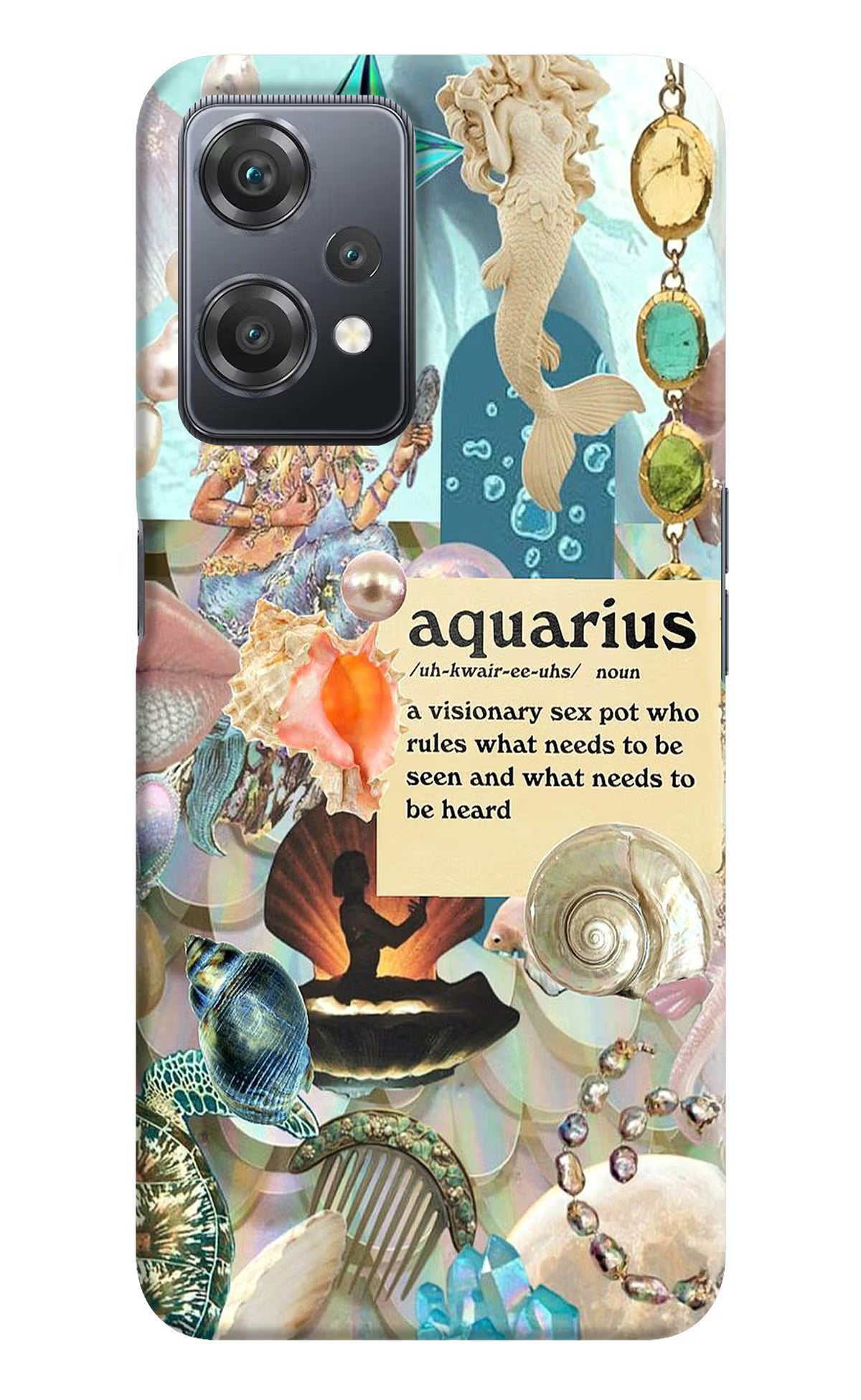 Aquarius Zodiac OnePlus Nord CE 2 Lite 5G Hard Case Back Cover by Casekaro