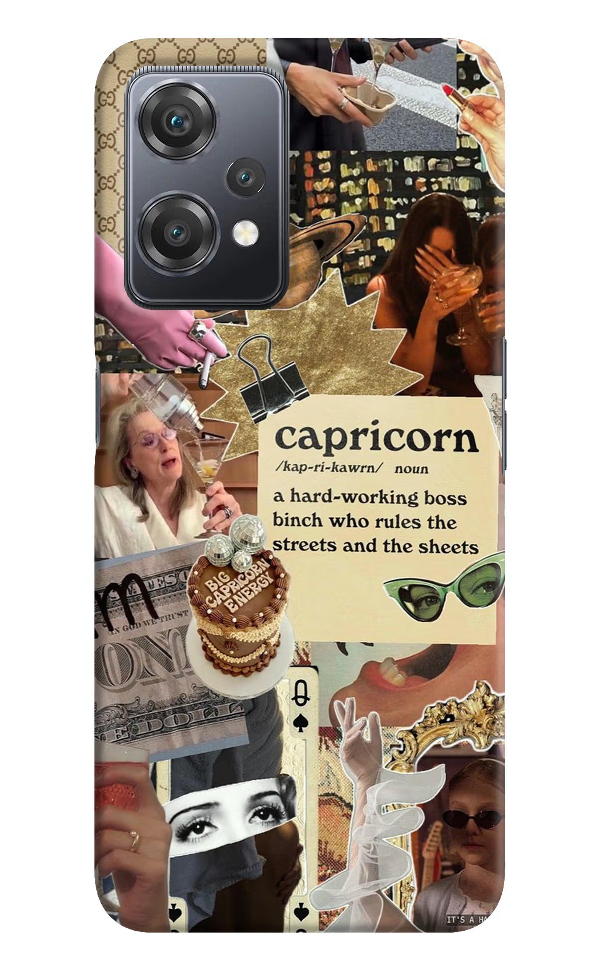 Capricorn Zodiac OnePlus Nord CE 2 Lite 5G Hard Case Back Cover by Casekaro