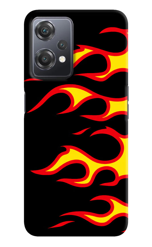 Side Sweep Flames OnePlus Nord CE 2 Lite 5G Hard Case Back Cover by Casekaro