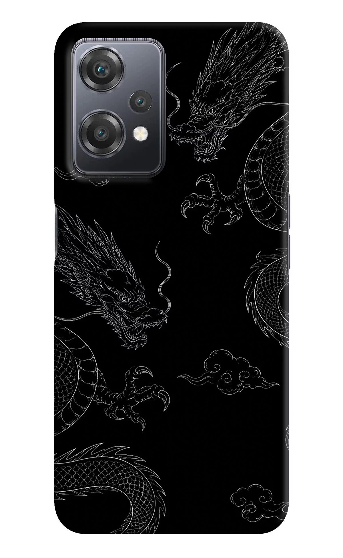 Twin Dragons OnePlus Nord CE 2 Lite 5G Hard Case Back Cover by Casekaro