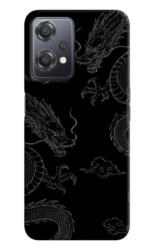 Twin Dragons OnePlus Nord CE 2 Lite 5G Hard Case Back Cover by Casekaro