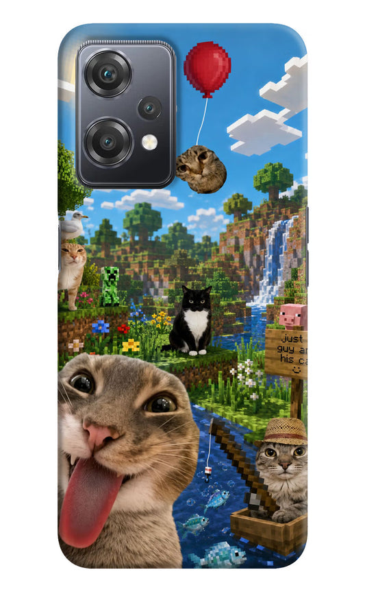 Minecraft Cat Chaos OnePlus Nord CE 2 Lite 5G Hard Case Back Cover by Casekaro