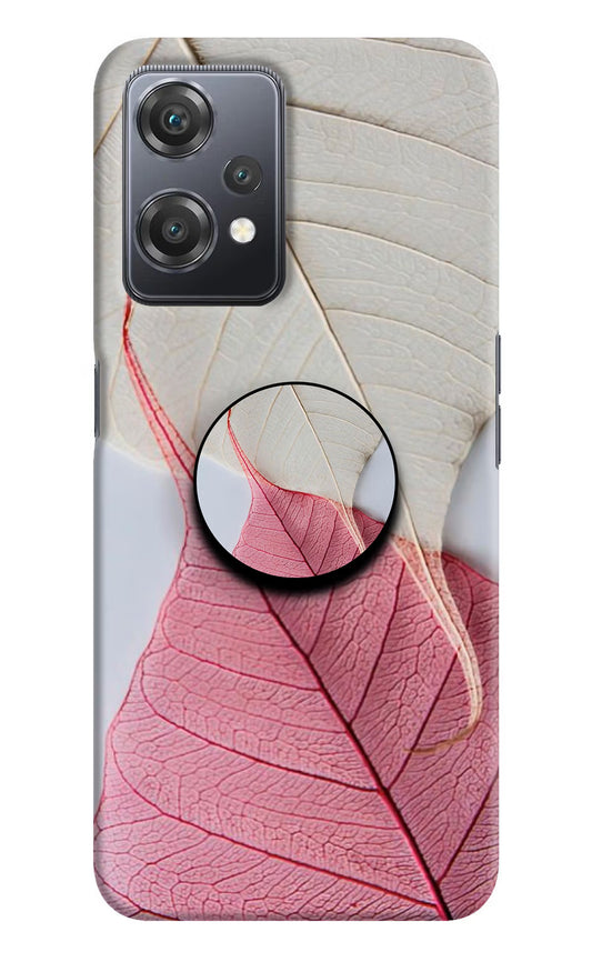 White Pink Leaf OnePlus Nord CE 2 Lite 5G Pop Case by Casekaro