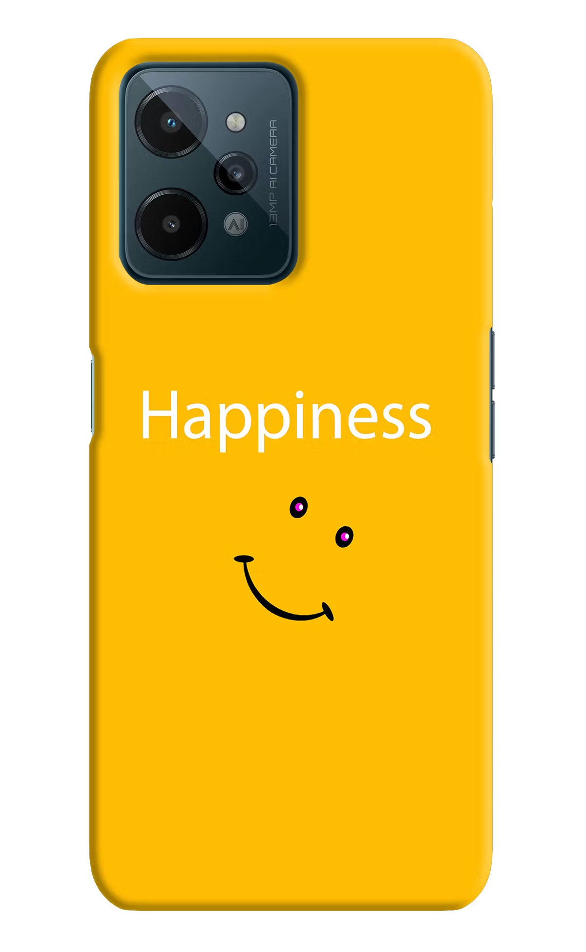 Happiness With Smiley Realme C31 Hard Case Back Cover by Casekaro