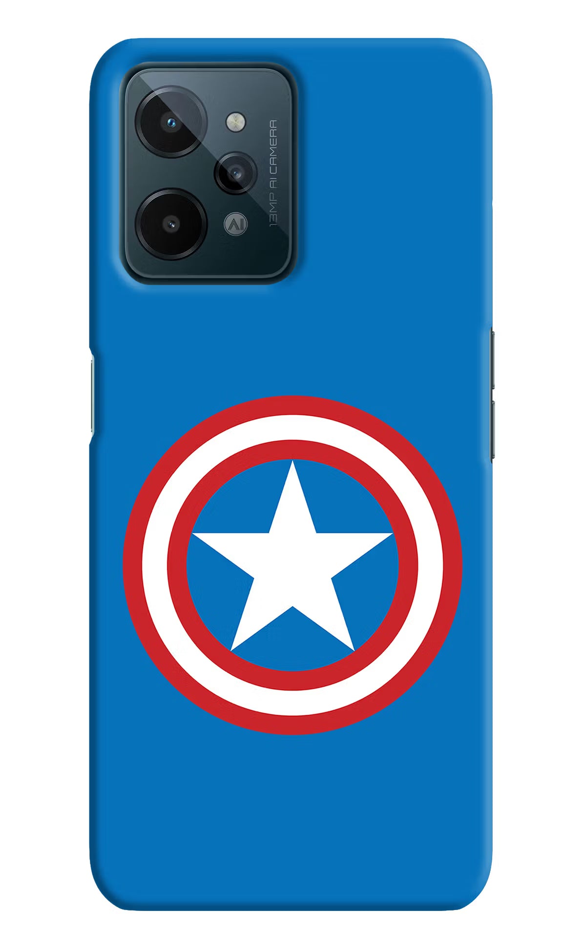 Captain America Logo Realme C31 Hard Case Back Cover by Casekaro