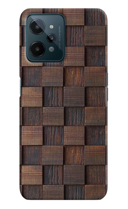 Wooden Cube Design Realme C31 Hard Case Back Cover by Casekaro