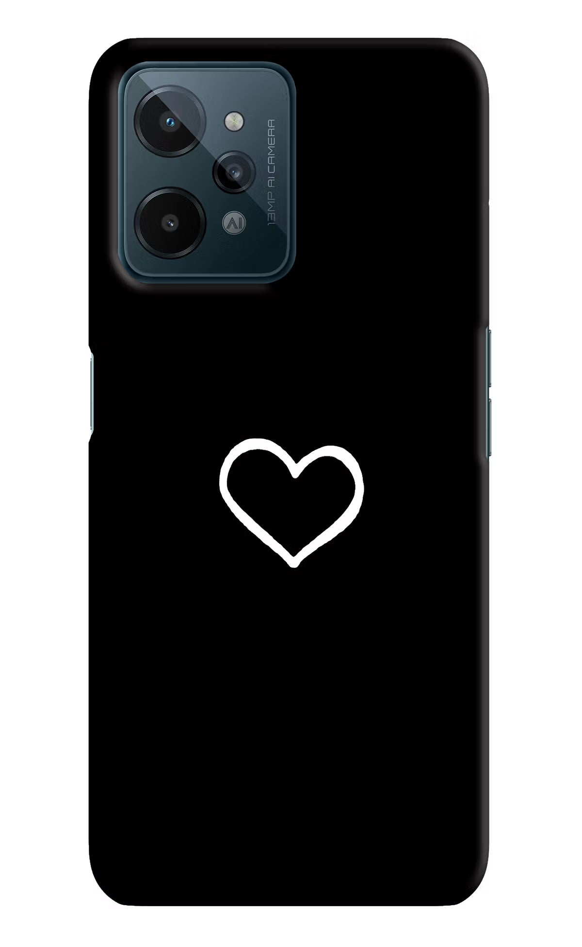 Heart Realme C31 Hard Case Back Cover by Casekaro
