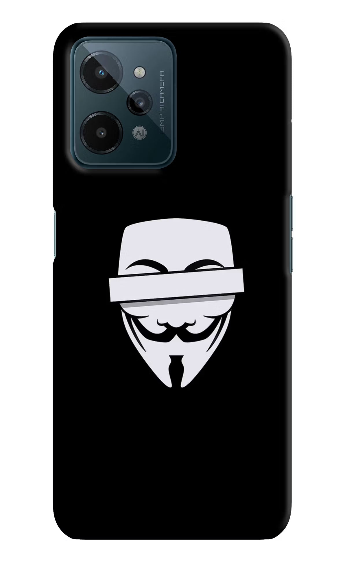 Anonymous Face Realme C31 Hard Case Back Cover by Casekaro