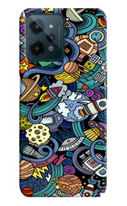 Space Abstract Realme C31 Hard Case Back Cover by Casekaro