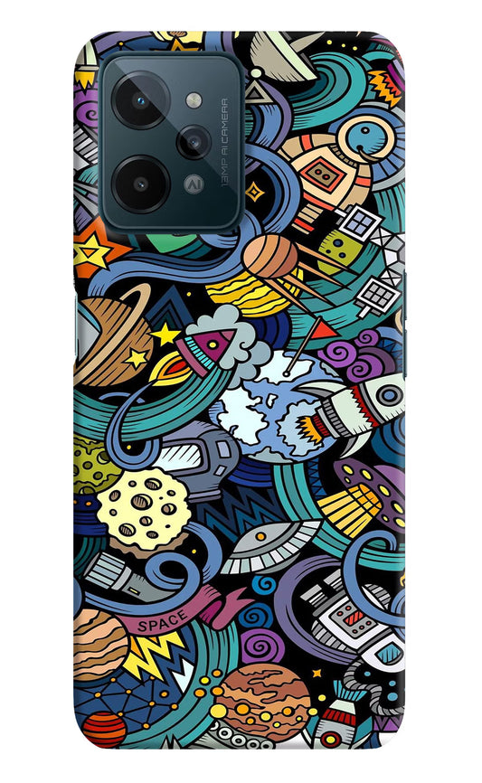 Space Abstract Realme C31 Hard Case Back Cover by Casekaro