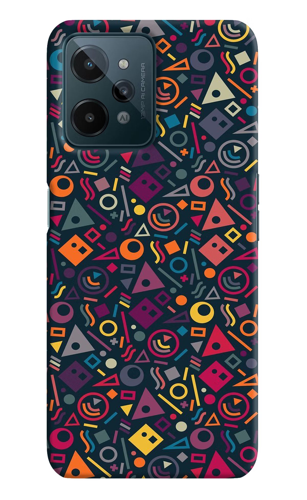 Geometric Abstract Realme C31 Hard Case Back Cover by Casekaro