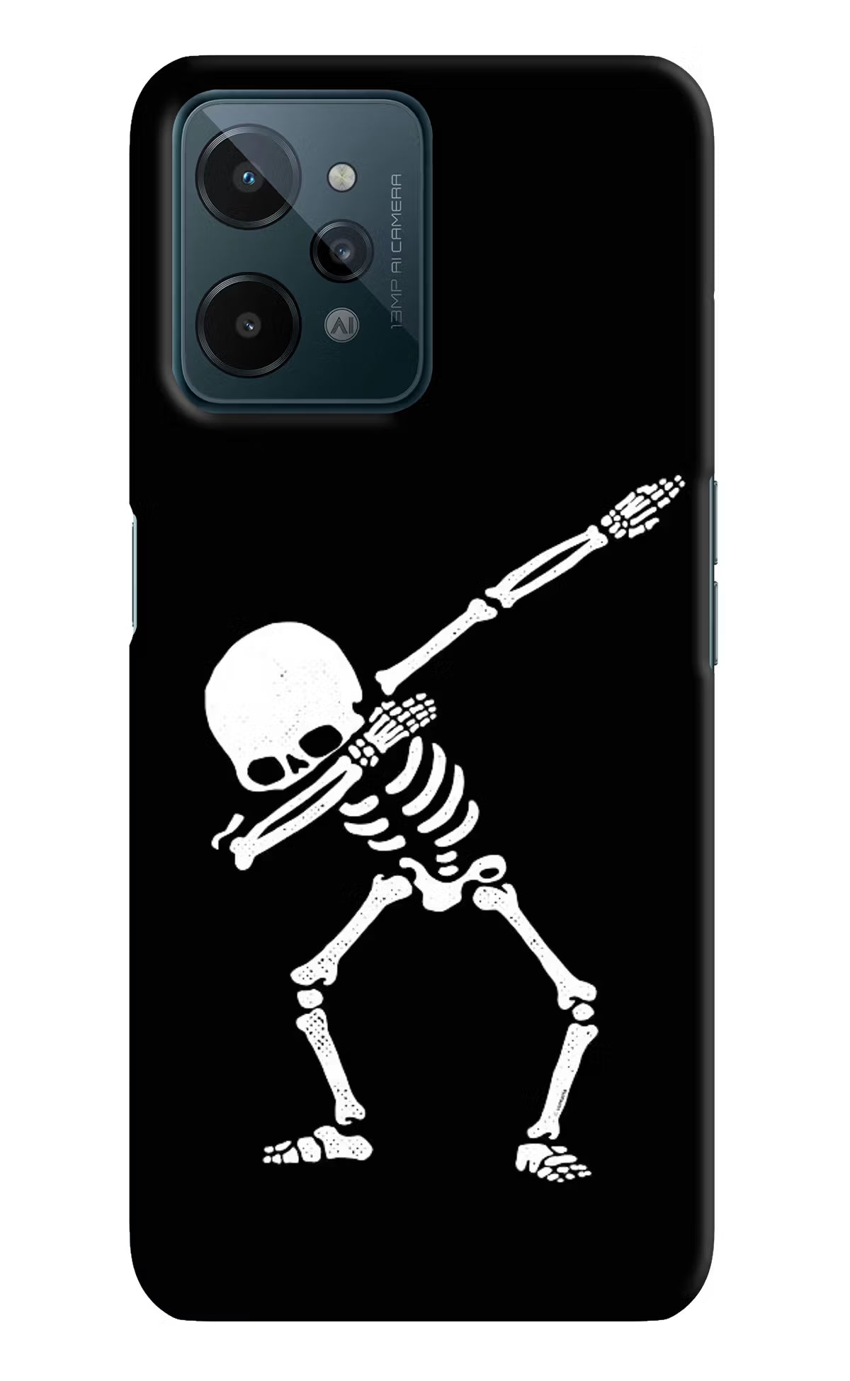 Dabbing Skeleton Art Realme C31 Hard Case Back Cover by Casekaro