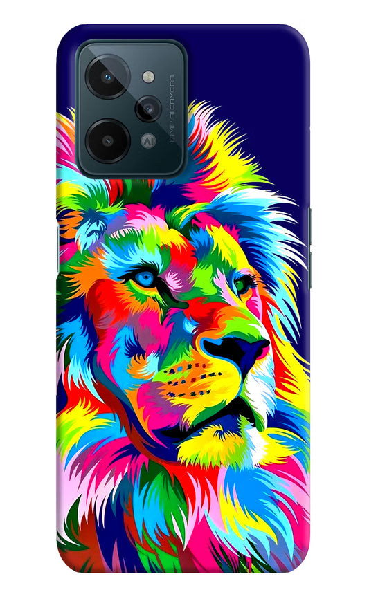 Vector Art Lion Realme C31 Hard Case Back Cover by Casekaro