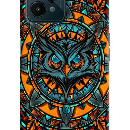 Angry Owl Art Realme C31 Hard Case Back Cover by Casekaro