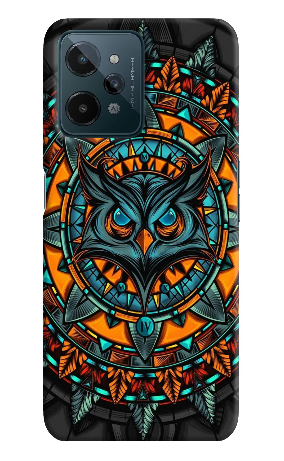 Angry Owl Art Realme C31 Hard Case Back Cover by Casekaro