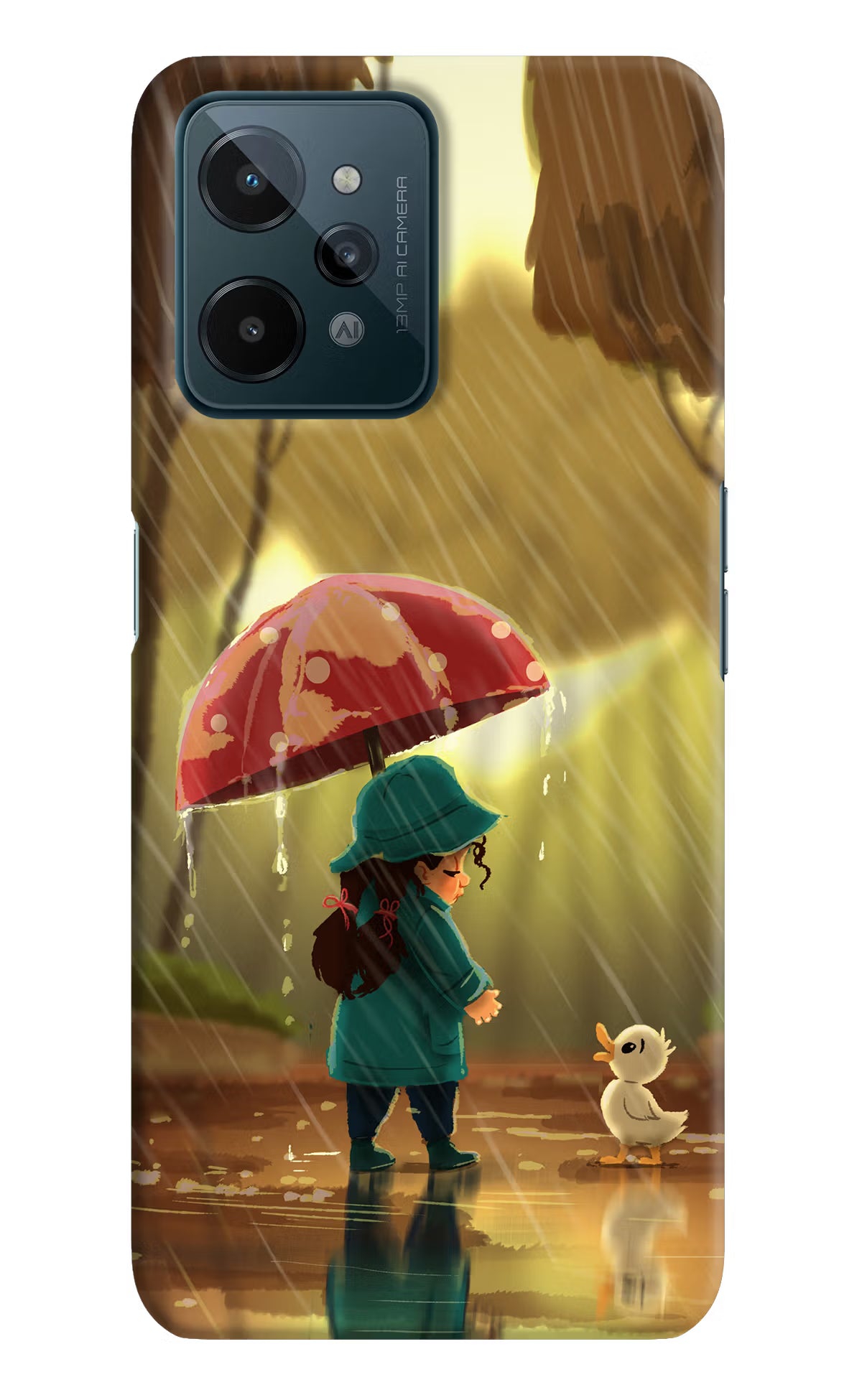 Rainy Day Realme C31 Hard Case Back Cover by Casekaro