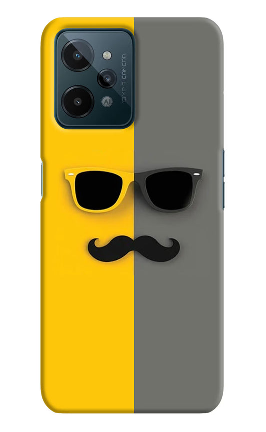 Sunglasses with Mustache Realme C31 Hard Case Back Cover by Casekaro