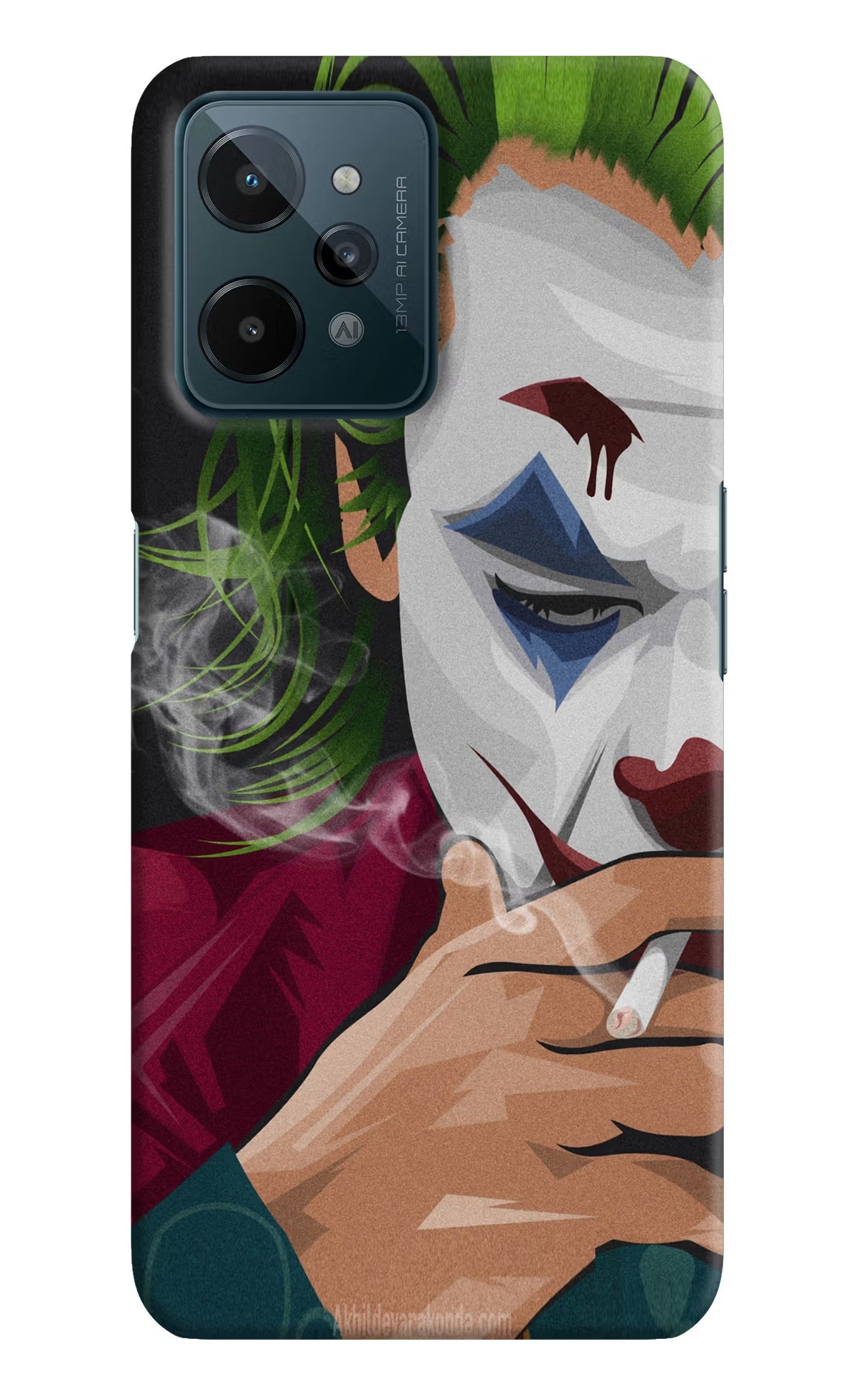 Joker Smoking Realme C31 Hard Case Back Cover by Casekaro