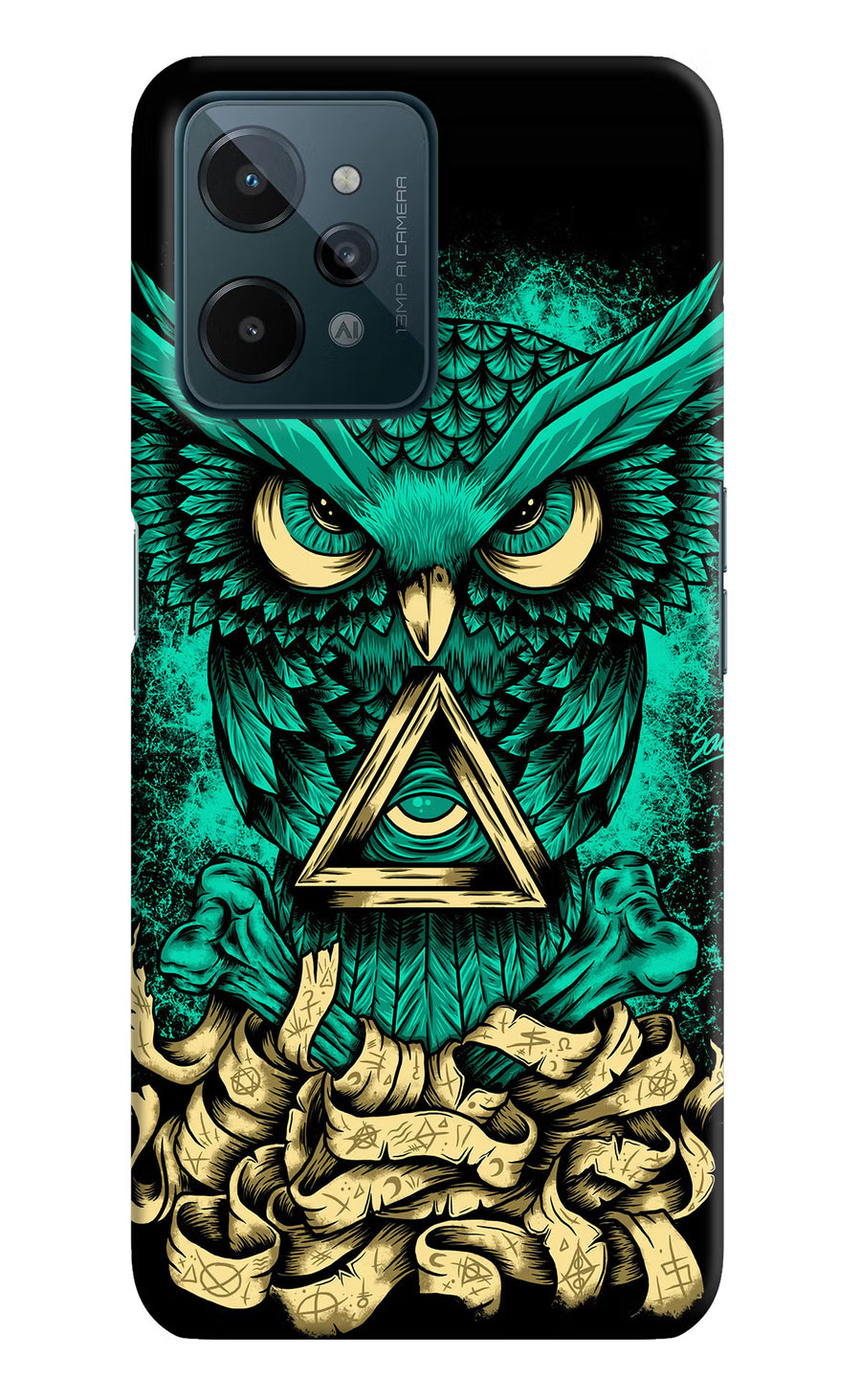 Green Owl Realme C31 Back Cover, Hard case