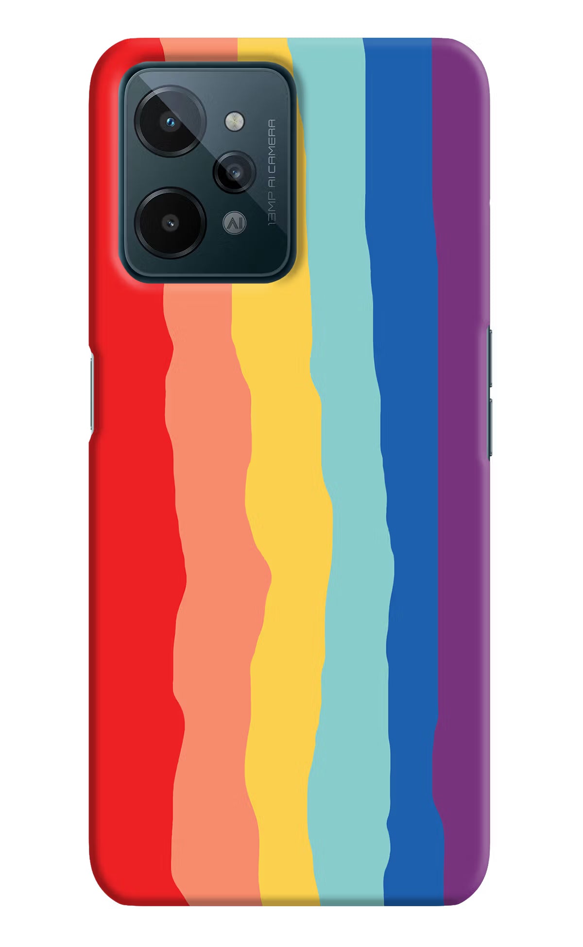 Rainbow Realme C31 Hard Case Back Cover by Casekaro