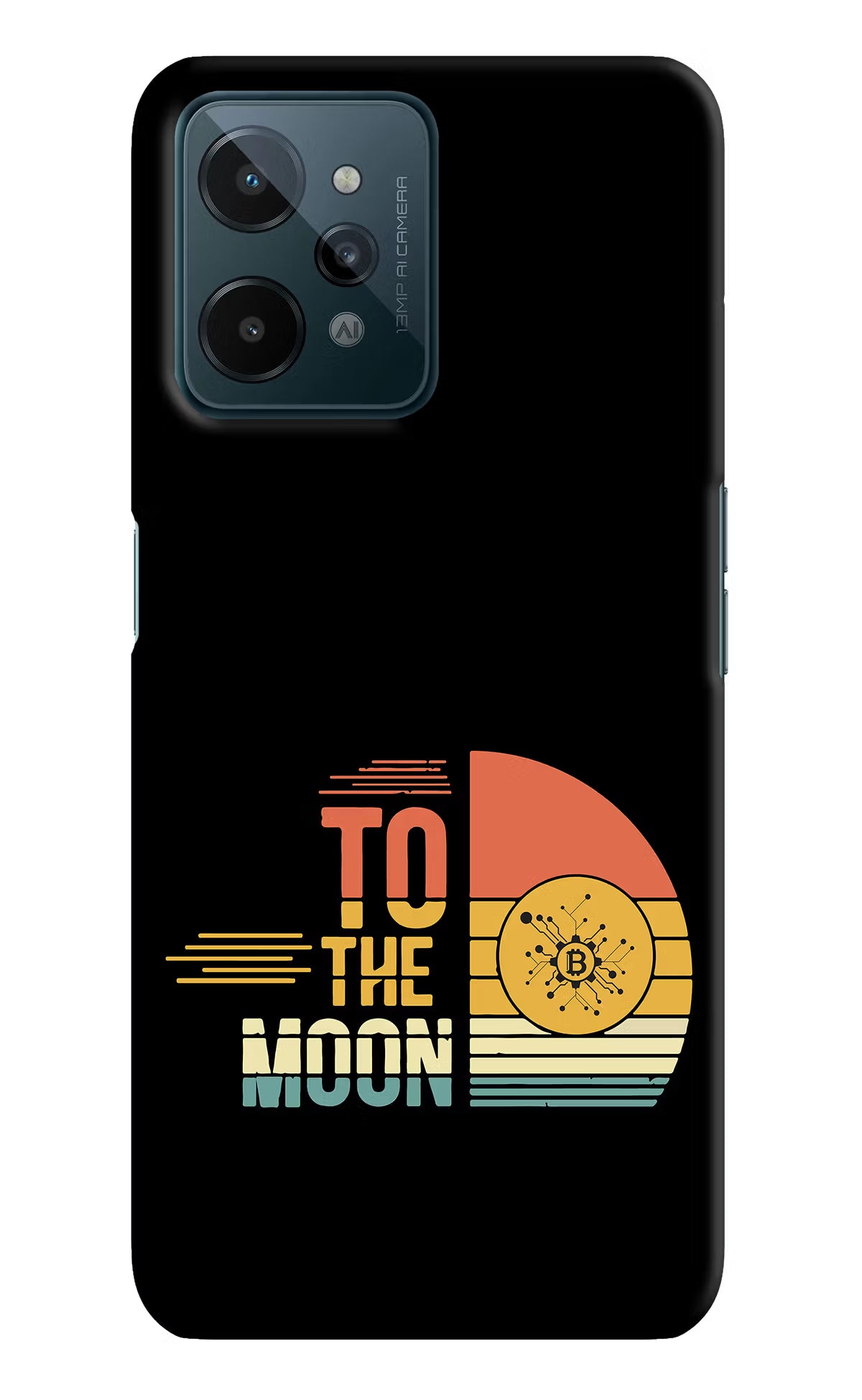To the Moon Realme C31 Hard Case Back Cover by Casekaro