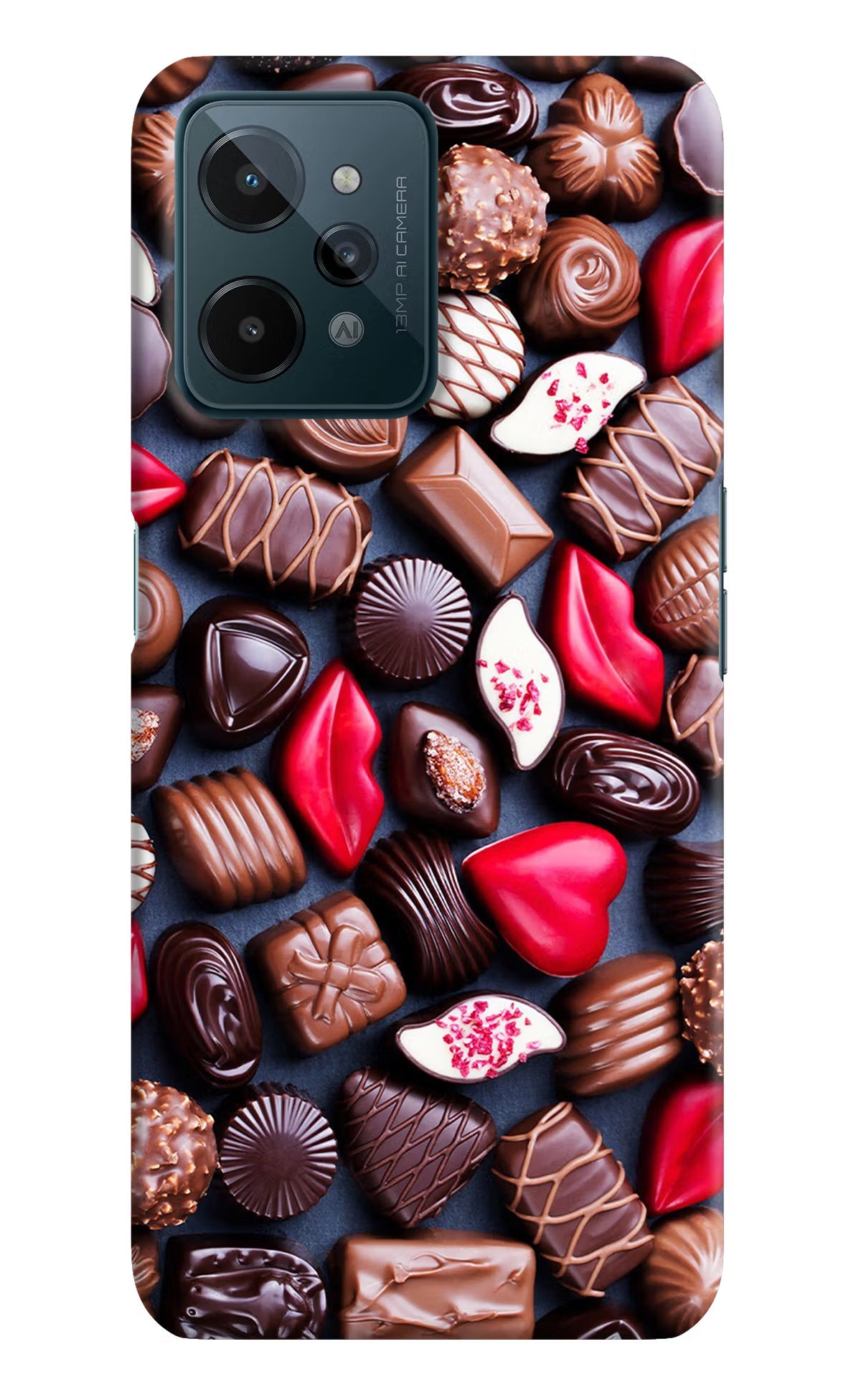 Chocolates Realme C31 Hard Case Back Cover by Casekaro