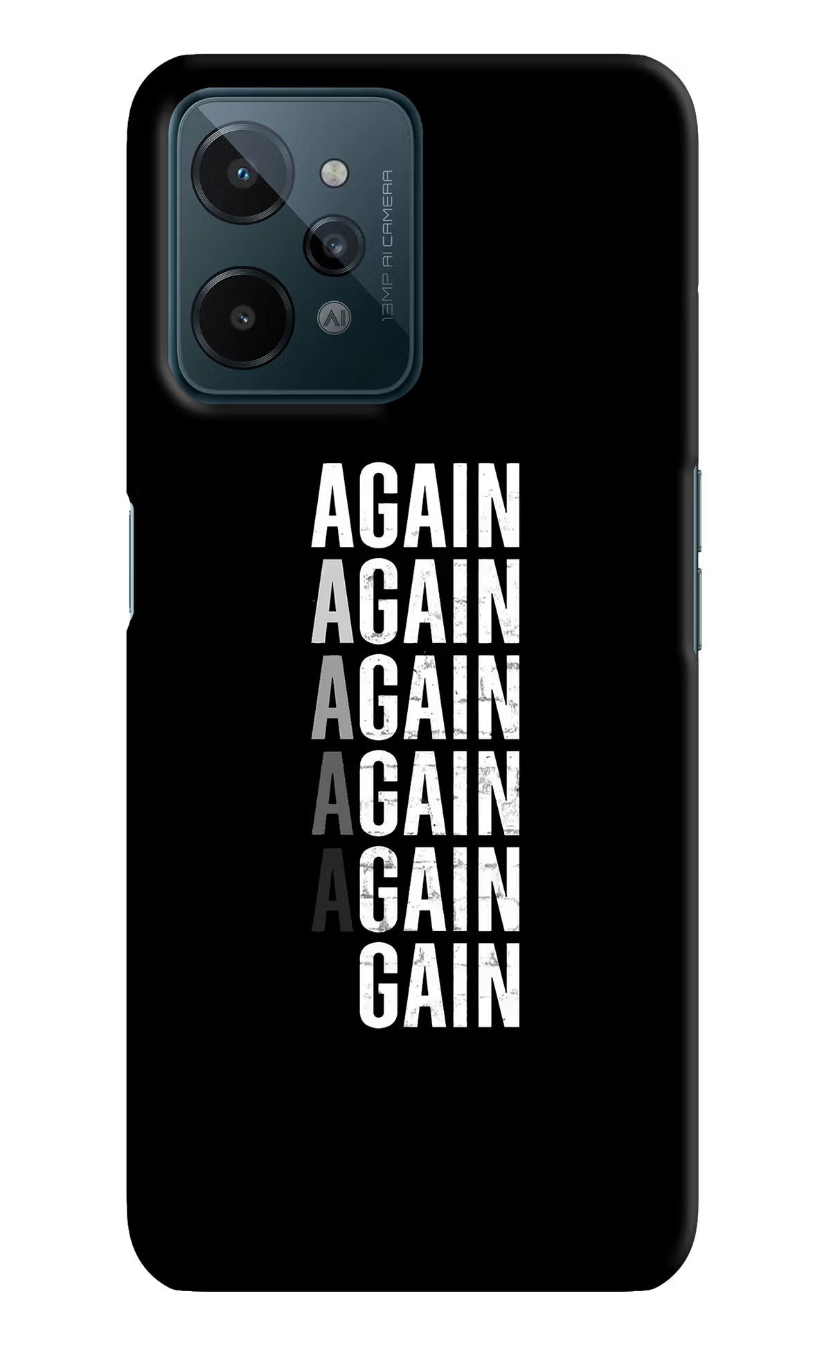 Again Again Gain Realme C31 Hard Case Back Cover by Casekaro