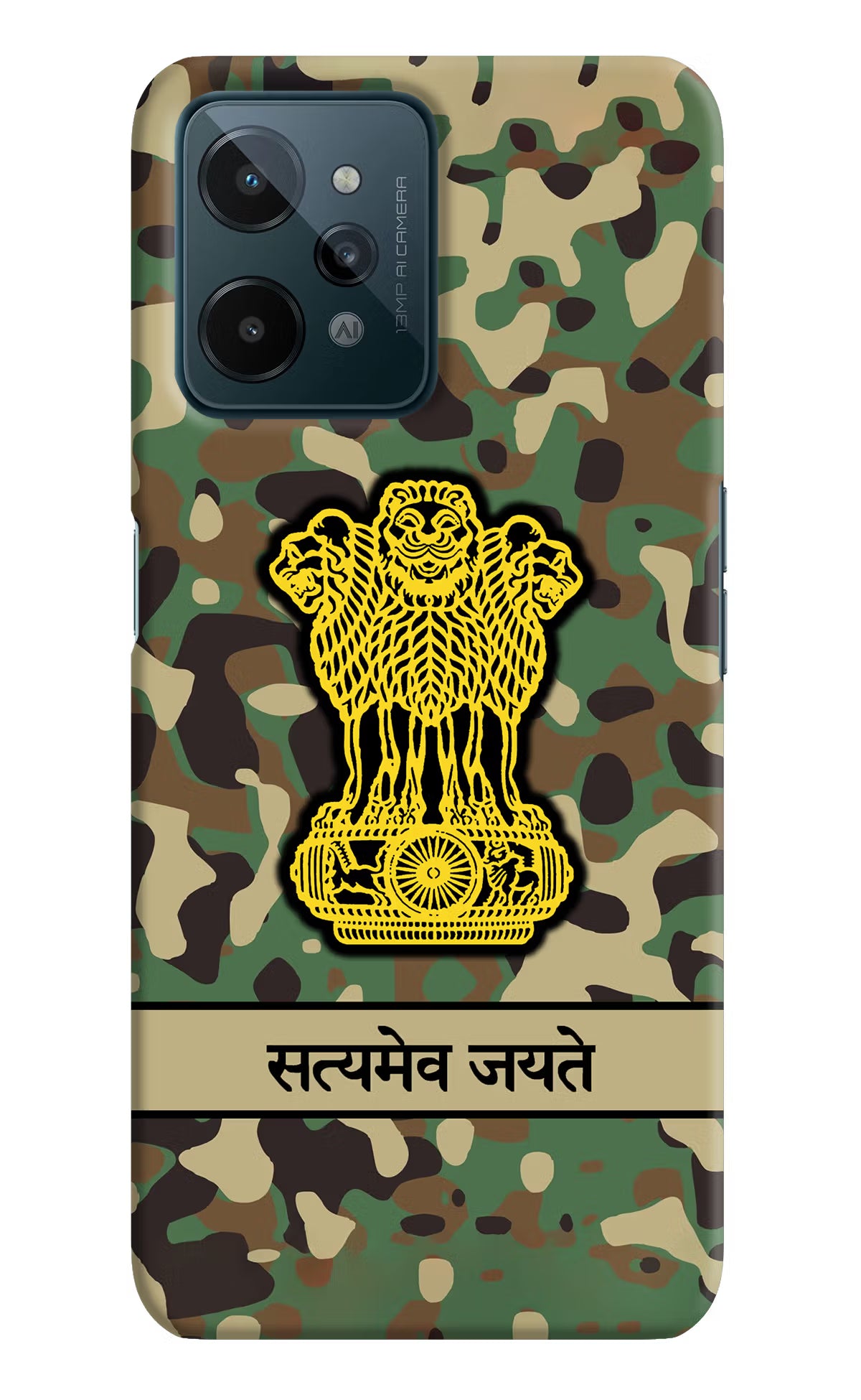 Satyamev Jayate Army Realme C31 Hard Case Back Cover by Casekaro