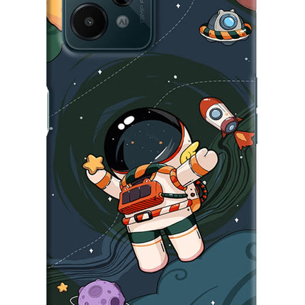 Cartoon Astronaut Realme C31 Hard Case Back Cover by Casekaro