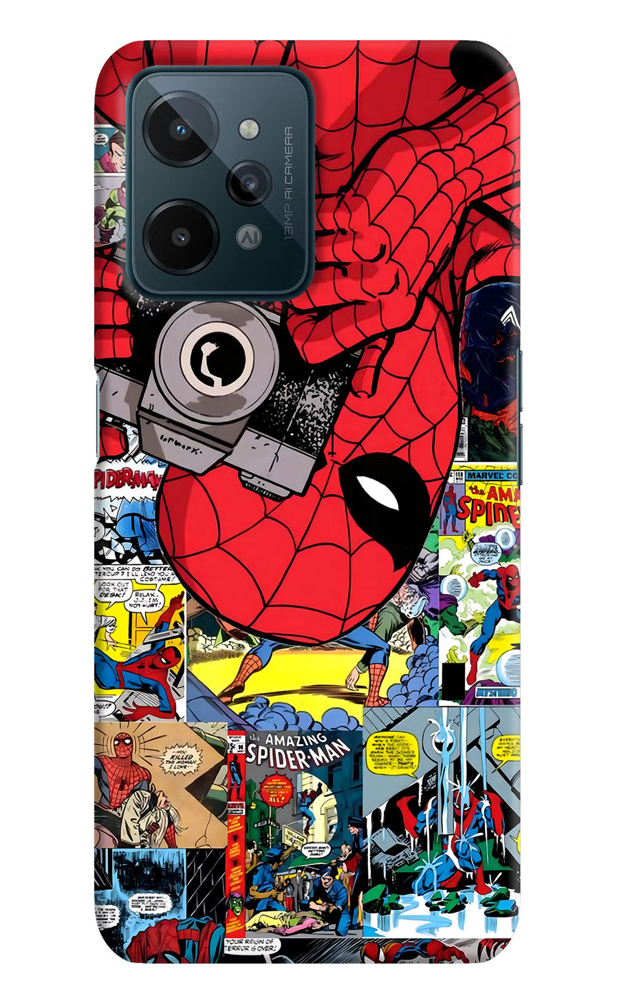 Spider Man Realme C31 Back Cover, Hard case