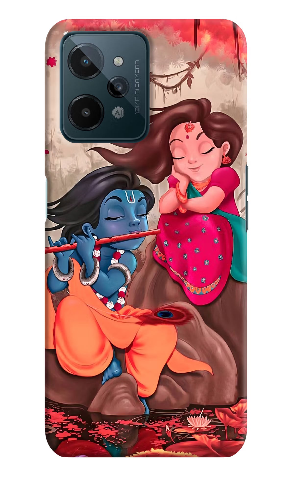 Radhe Krishna Realme C31 Hard Case Back Cover by Casekaro