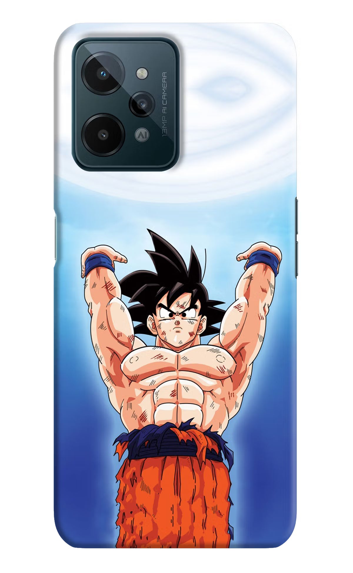 Goku Power Realme C31 Hard Case Back Cover by Casekaro