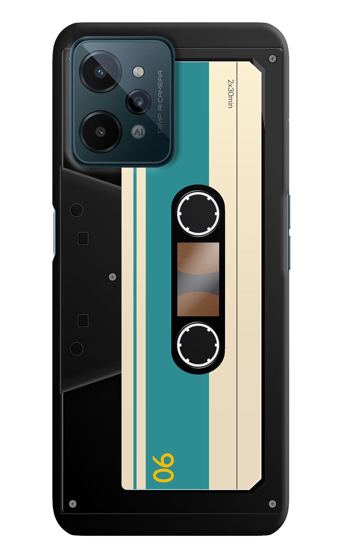 Cassette Realme C31 Hard Case Back Cover by Casekaro