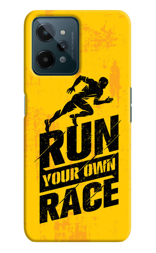 Run Your Own Race Realme C31 Hard Case Back Cover by Casekaro