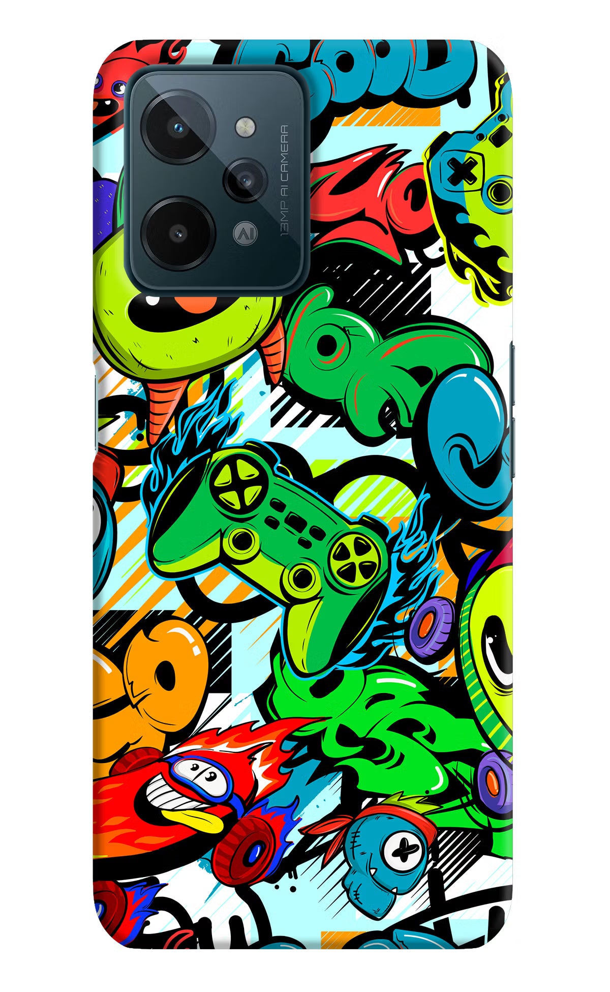 Game Doodle Realme C31 Hard Case Back Cover by Casekaro
