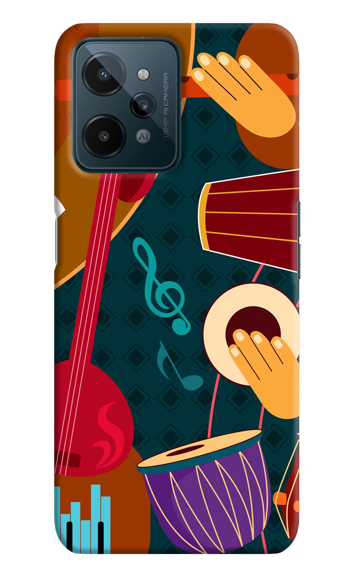 Music Instrument Realme C31 Hard Case Back Cover by Casekaro