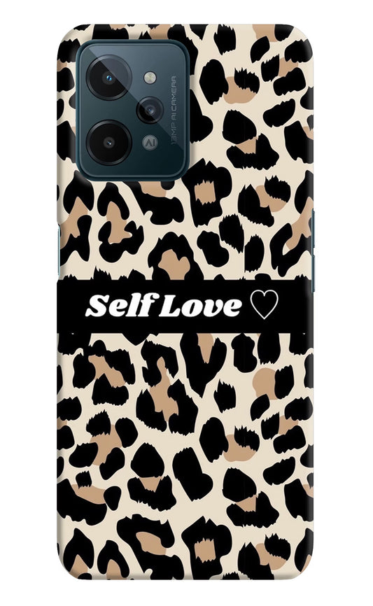 Leopard Print Self Love Realme C31 Hard Case Back Cover by Casekaro