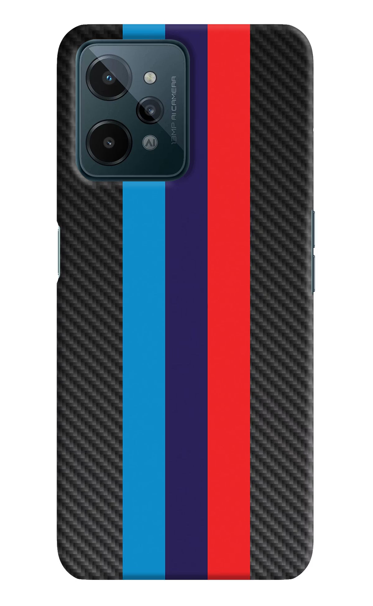 BMW Stripes Pattern Realme C31 Hard Case Back Cover by Casekaro