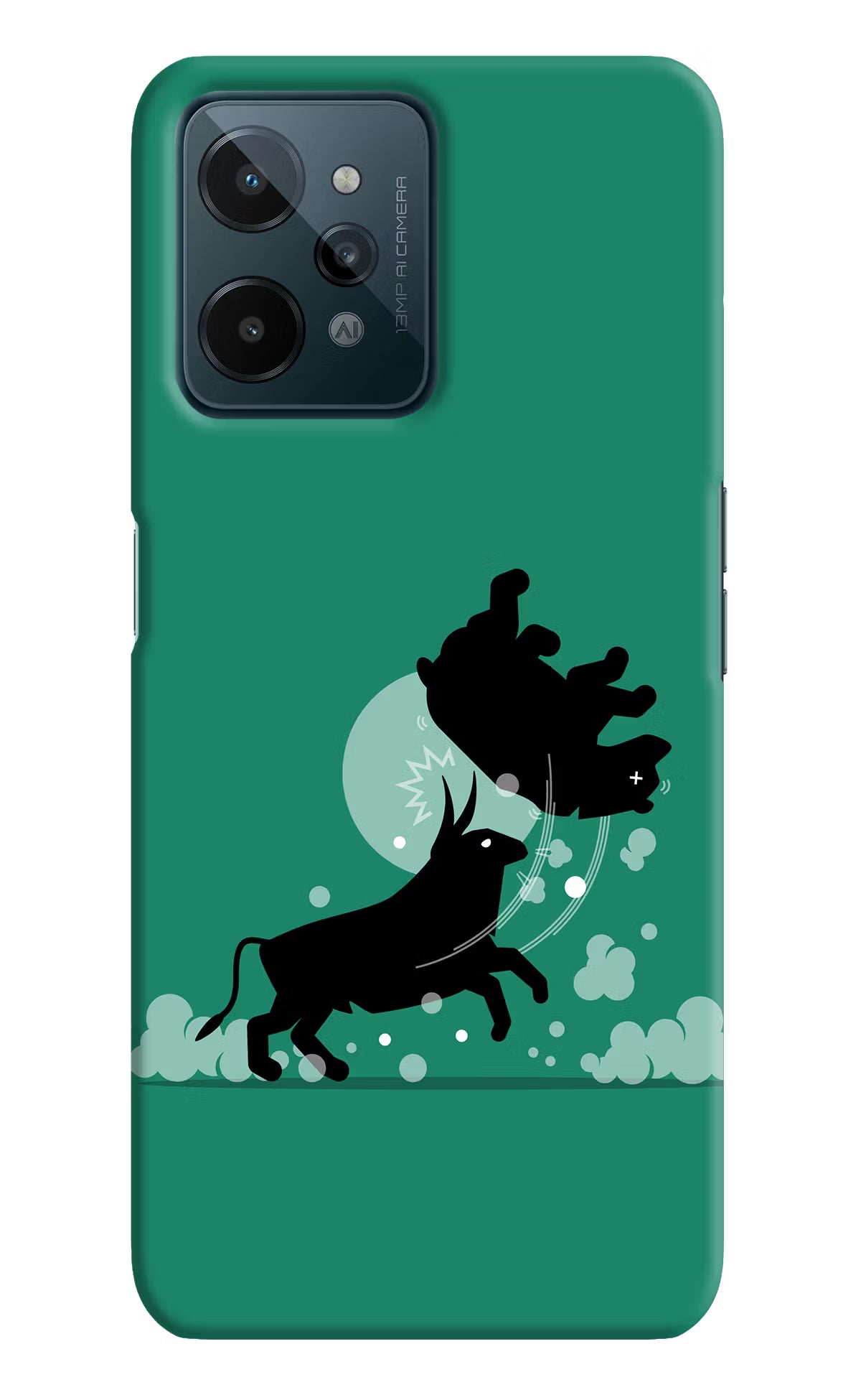 Bull Conqueror Realme C31 Hard Case Back Cover by Casekaro