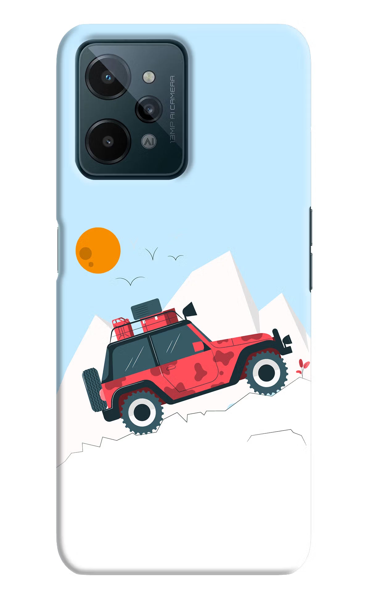 Mountain Trail Beast Realme C31 Hard Case Back Cover by Casekaro