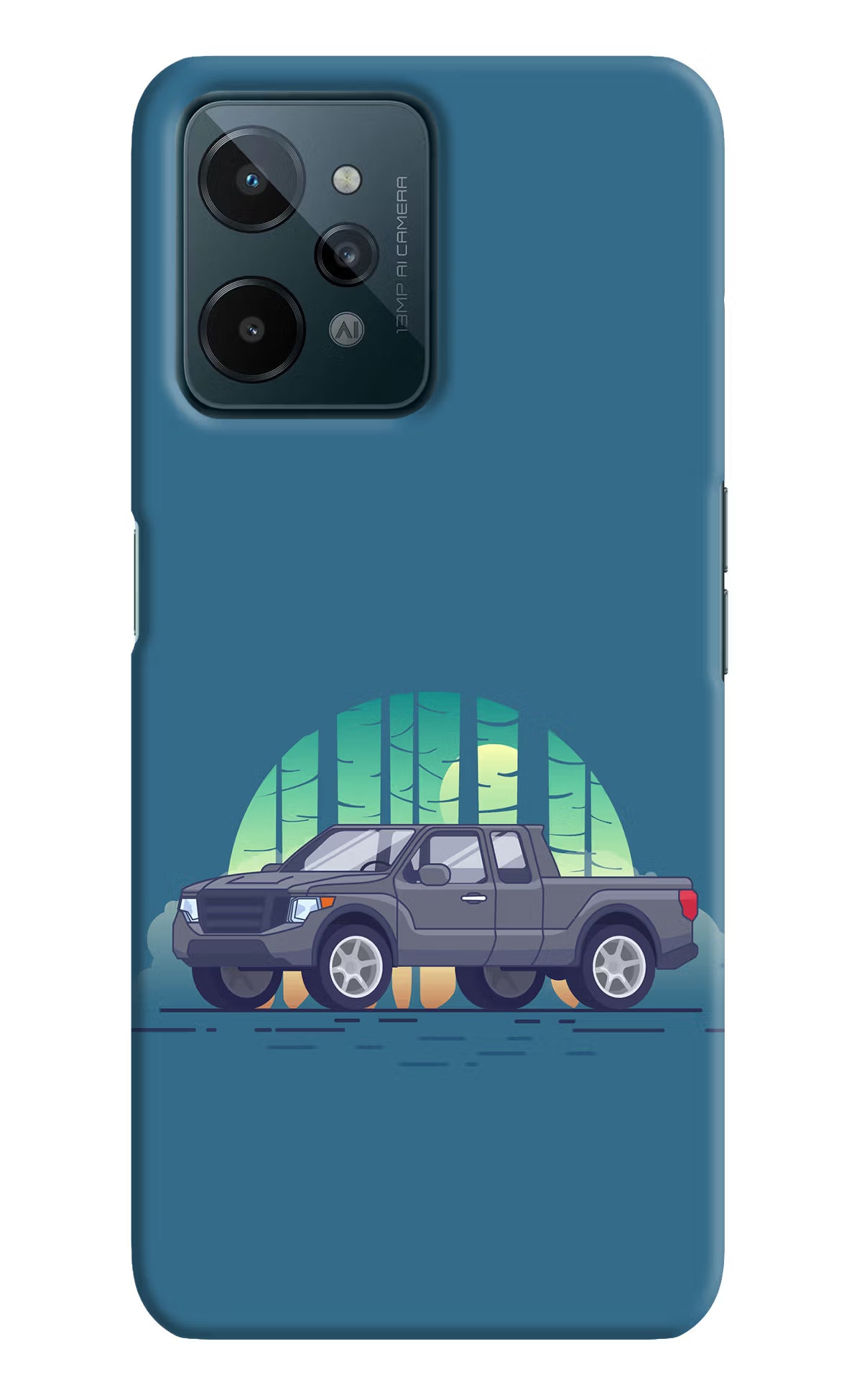 Retro Garage Vibe Realme C31 Hard Case Back Cover by Casekaro