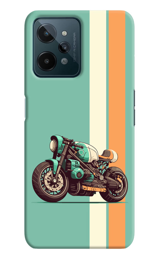 Striped Moto Drift Realme C31 Hard Case Back Cover by Casekaro
